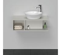 Duravit D-Neo, meuble sous-lavabo mural, largeur 800 x profondeur 480mm, 1x compartiment ouvert sur le côté gauche, DE493800707, DE493800707, Colorazione: Grigio Calcestruzzo