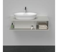 Duravit D-Neo, meuble sous-lavabo suspendu, largeur 1000 x profondeur 550mm, 1x compartiment ouvert sur le côté droit, DE492900707, DE492900707, Colorazione: Grigio Calcestruzzo