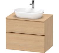 Duravit D-Neo, Meuble sous-vasque en console suspendu, 800x664x550mm, 1x tiroir, 1x tiroir, avec poignée bronze brossé, DE4967004300000, DE4967004300000, Colorazione: Decoro rovere naturale opaco