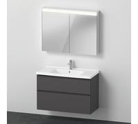 Duravit D-Neo mobile con lavabo, con armadietto a specchio, DE011704949, D-Neo; Universal [Mobili da Bagno > Set Mobili da Bagno]