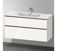 Duravit D-Neo mobile sottolavabo, 2 scomparti estraibili, DE43640BD220000, DE436402222 D-Neo [Mobili da Bagno > Mobili Lavabo]