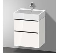 Duravit D-Neo mobile sottolavabo, 2 scomparti estraibili, DE43710BD220000, DE437102222 D-Neo [Mobili da Bagno > Mobili Lavabo]