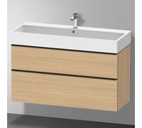 Duravit D-Neo mobile sottolavabo, 2 scomparti estraibili, DE43750BD300000, DE437503030 D-Neo [Mobili da Bagno > Mobili Lavabo]