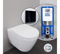 Duravit D-Neo set completo WC sospeso con elemento incasso neeos,, 45770900A1+16746BM#SET, D-Neo bianco [WC > WC con Elementi Incasso]