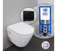 Duravit D-Neo set completo WC sospeso con elemento incasso neeos,, 45870900A1+16601BM#SET, D-Neo bianco [WC > WC con Elementi Incasso]