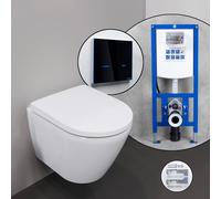 Duravit D-Neo set completo WC sospeso con elemento incasso neeos,, 45880900A1+16746BM#SET, D-Neo bianco [WC > WC con Elementi Incasso]