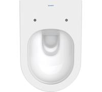 Set WC sospeso Duravit D-Neo, con WC a filo pavimento senza bordo incluso Durafix e sedile WC con chiusura ammortizzata, 45770900A1 - 45770900A1