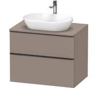 Duravit D-Neo, sous-lavabo en console suspendu, 800x664x550mm, 1x tiroir, 1x tiroir, avec poignée noir diamant, DE49670BD430000, DE49670BD430000, Colorazione: Basalto opaco decoro opaco
