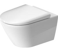 WC sospeso Duravit D-Neo, scarico basso, senza bordo, Durafix, 370x540 mm, 257709, Colorazione: Bianco - 2577090000