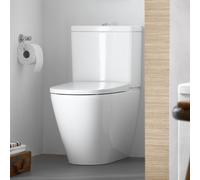 WC con piedistallo Duravit D-Neo per combinazione, a filo basso, senza bordo, 370x580 mm, 200209, Colorazione: Bianco - 2002090000