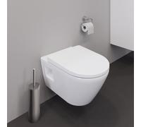Set WC sospeso Duravit D-Neo, con WC a filo pavimento senza bordo e sedile WC con chiusura ammortizzata, 45780900A1 - 45780900A1