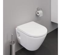 WC sospeso Duravit D-Neo Compact, scarico basso, senza bordo, 370x480 mm, 258709, colorazione: Bianco con HygieneGlaze