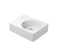 Lavello universale Duravit Scola 615mm con troppopieno, rubinetto foro preforato lavello destro, Colorazione: Bianco