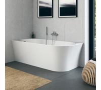 Duravit DuraSenja vasca da bagno ad angolo, con pannello laterale, 700576000000000, DuraSenja bianco [Vasche da Bagno > Vasche da Bagno a Parete]