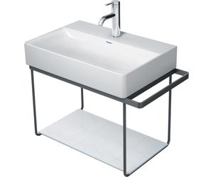 Duravit DuraSquare console en métal 66,5x38,1cm, pour lavabo 235660, porte-serviettes, montage mural, 0031144600, 0031144600, Colorazione: Nero opaco