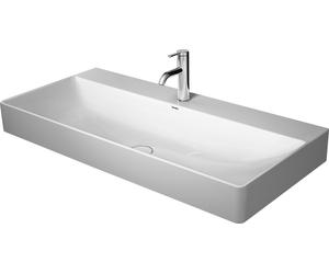 Duravit DuraSquare lavabo 100x47 cm rettangolare a parete-da mobile bianco lucida 2353100071