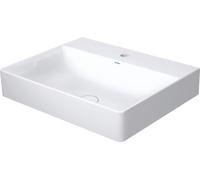 Duravit DuraSquare - Lavabo da mobile 600x470 mm, con 1 foro per miscelatore, DuraCeram, bianco alpino 2353600071