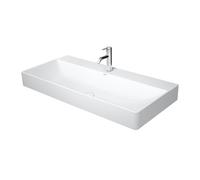 Lavabo Duravit DuraSquare 100x47cm, lucido, 1 foro per rubinetto, senza troppopieno, con foro per rubinetto da banco,, colorazione: Bianco