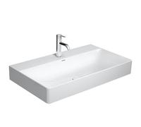 Lavabo per mobili Duravit DuraSquare 80x47cm, rettificato, 1 foro per rubinetto, senza troppopieno, con panca per rubinetto,, Colorazione: Bianco - 2353800071