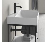 Duravit DuraSquare lavabo, 50x47cm, 1 trou pour robinet, sans trop-plein, vitrifié par le dessous, 23535000411, 23535000411, Colorazione: Bianco con Wondergliss