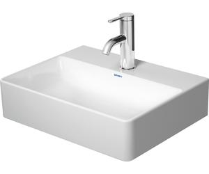 Duravit DuraSquare lave-mains, 45x35cm, sans trou pour robinet, sans trop-plein, dessous émaillé, 07324500701, 07324500701, Colorazione: Bianco con Wondergliss