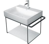 Duravit Inserti in vetro per consolle in metallo per lavabi DuraSquare, 0099648200, DuraSquare bianco/nero [Accessori > per Mobili da Bagno]