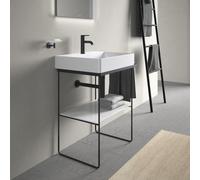 Duravit DuraSquare struttura per lavabo, 0031014600, DuraSquare nero opaco [Mobili da Bagno > Mobili Complementari]