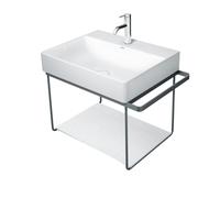 Duravit DuraSquare struttura per lavabo, 0031144600, DuraSquare nero opaco [Mobili da Bagno > Mobili Complementari]