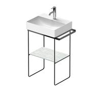 Duravit DuraSquare struttura per lavabo, 0031324600, DuraSquare nero opaco [Mobili da Bagno > Mobili Complementari]