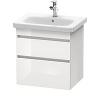 Mobiletto Duravit DuraStyle 6480, 2 cassetti, 580 mm, per DuraStyle, Colorazione: Decoro bianco lucido