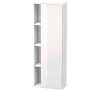 Duravit DuraStyle Armoire haute 1238, 1 porte battante, charnières à droite, hauteur : 1400mm, profondeur : 240mm, DS1238R2218, DS1238R2218, Colorazione: Bianco ad alta brillantezza Decor / Bianco opa