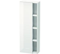 Duravit DuraStyle Armoire haute 1238, 1 porte battante, charnières à gauche, hauteur : 1400mm, profondeur : 240mm, DS1238L1843, DS1238L1843, Colorazione: Bianco opaco / Basalto opaco