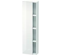 Duravit DuraStyle Armoire haute 1248, 1 porte battante, charnières à droite, hauteur : 1800mm, profondeur : 240mm, DS1248R7918, DS1248R7918, Colorazione: Noce Decorazione Naturale / Bianco Decorazione