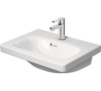 Duravit DuraStyle Lavabo Compact 55 cm avec trop-plein, avec table de robinetterie, 1 trou de robinet, 23375500001, 23375500001, Colorazione: Bianco con Wondergliss