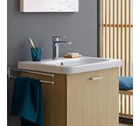 Lavabo per mobili Duravit DuraStyle 65cm con troppopieno, con foro per rubinetto da banco, 1 foro per rubinetto, colorazione: Bianco con Wondergliss