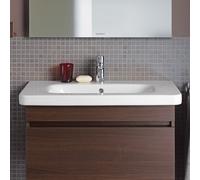 Lavabo per mobili Duravit DuraStyle 80cm con troppopieno, con panca per rubinetto, 1 foro per rubinetto, colorazione: Bianco
