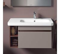 Lavabo per mobili Duravit DuraStyle 80cm, con troppopieno, con foro per rubinetto da banco, 1 foro per rubinetto a destra, colorazione: Bianco con Wondergliss