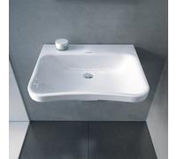 Duravit Lavabo DuraStyle Vital Med 650 mm, senza sfioratore, panca rubinetto, senza foro, bianco