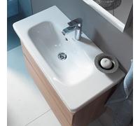 Duravit DuraStyle Lavabo Compact 78,5cm con troppopieno, con panca per rubinetto, 1 foro per rubinetto, Colorazione: Bianco
