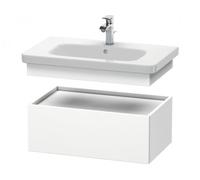 Duravit DuraStyle Meuble bas suspendu avec tiroir 6281, 730mm, pour DuraStyle, DS628104918, DS628104918, Colorazione: Grafite opaco Decor / Bianco opaco Decor opaco