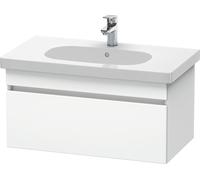 Duravit DuraStyle meuble sous-lavabo mural 6384, 1 tiroir, 800mm, pour D-Code, DS638401818, DS638401818, Colorazione: Bianco Opaco / Bianco Opaco