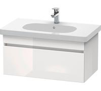 Duravit DuraStyle meuble sous-lavabo mural 6384, 1 tiroir, 800mm, pour D-Code, DS638402222, DS638402222, Colorazione: Decoro bianco lucido