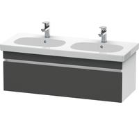 Duravit DuraStyle meuble sous-lavabo mural 6386, 1 tiroir, 1150mm, pour D-Code, DS638604918, DS638604918, Colorazione: Grafite opaco Decor / Bianco opaco Decor opaco