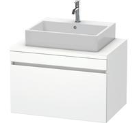 Duravit DuraStyle meuble sous-lavabo pour console, 1 tiroir, 800mm, DS531201818, DS531201818, Colorazione: Bianco Opaco / Bianco Opaco