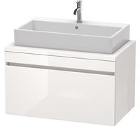 Duravit DuraStyle meuble sous-lavabo pour console, 1 tiroir, 900mm, DS531302222, DS531302222, Colorazione: Decoro bianco lucido