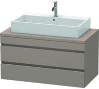 Duravit DuraStyle meuble sous-lavabo pour console, 2 tiroirs, 1000mm, DS531904343, DS531904343, Colorazione: Basalto opaco decoro opaco