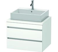 Duravit DuraStyle meuble sous-lavabo pour console, 2 tiroirs, 700mm, DS531607373, DS531607373, Colorazione: Ciliegio del Ticino