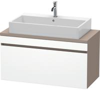 Duravit DuraStyle, meuble sous-lavabo pour console compacte, 1 tiroir, 1000mm, DS530401843, DS530401843, Colorazione: Bianco opaco / Basalto opaco
