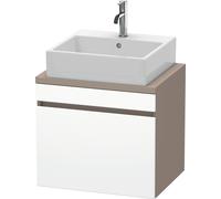 Duravit DuraStyle meuble sous-lavabo pour console compacte, 1 tiroir, 600mm, DS530001843, DS530001843, Colorazione: Bianco opaco / Basalto opaco
