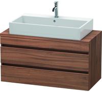 Duravit DuraStyle meuble sous-lavabo pour console compacte, 2 tiroirs, 1000mm, DS530907979, DS530907979, Colorazione: Decorazione naturale in noce